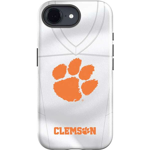 Clemson University White Jersey iPhone 16e Impact Case