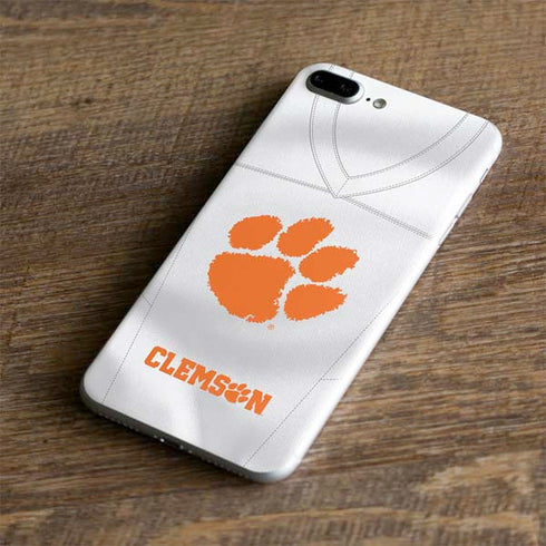 Clemson University White Jersey iPhone 8 Plus Skin