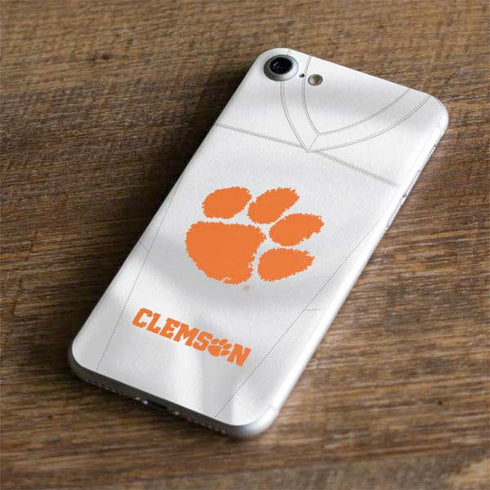 Clemson University White Jersey iPhone 8 Skin