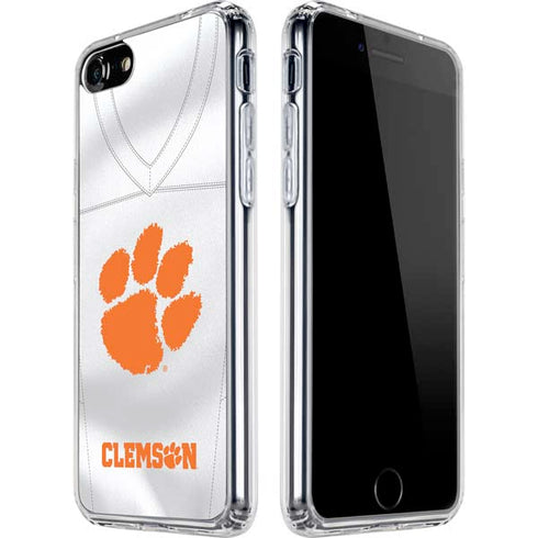 Clemson University White Jersey iPhone SE (2nd & 3rd Gen) Clear Case