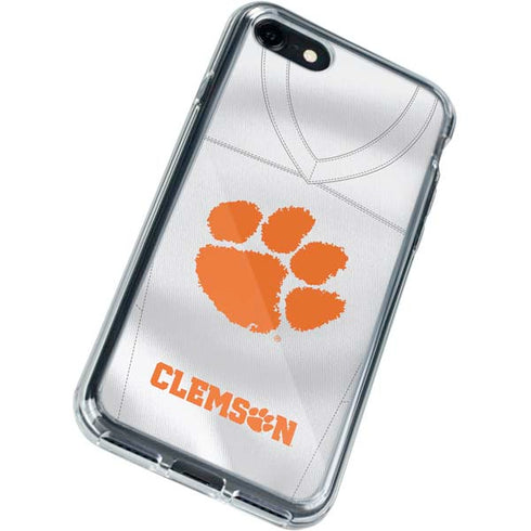 Clemson University White Jersey iPhone SE (2nd & 3rd Gen) Clear Case