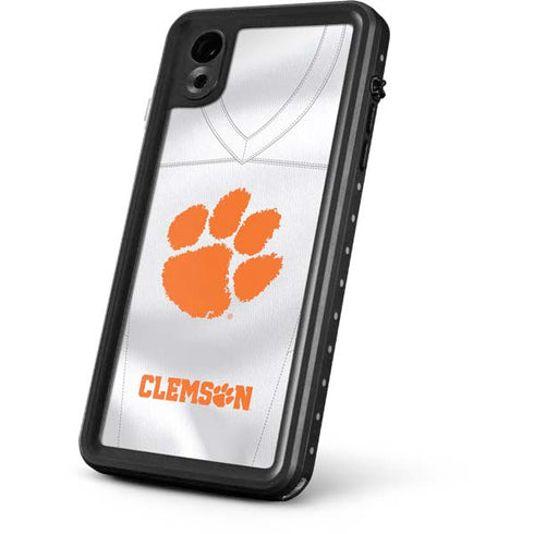 Clemson University White Jersey iPhone XR Waterproof Case