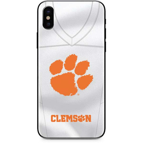 Clemson University White Jersey iPhone XS Max Skin