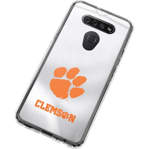 Clemson University White Jersey LG K51/Q51 Clear Case