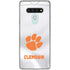 Clemson University White Jersey LG Stylo 6 Clear Case