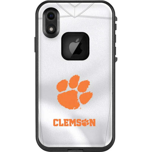 Clemson University White Jersey LifeProof Fre iPhone Skin