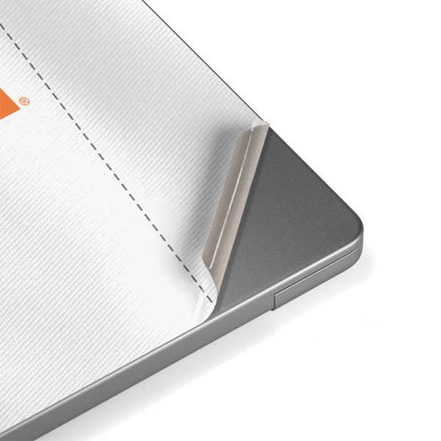 Clemson University White Jersey MacBook Pro 14in (2021-24) Skin