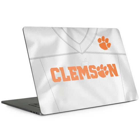 Clemson University White Jersey MacBook Skins