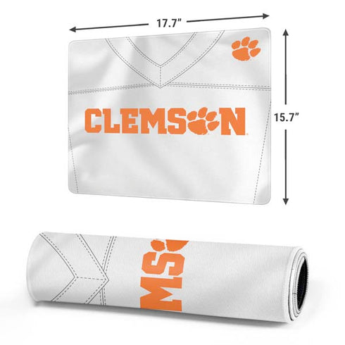 Clemson University White Jersey Gaming Mouse Pad