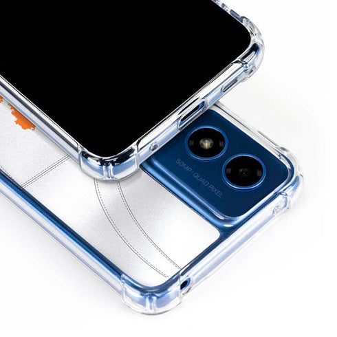 Clemson University White Jersey Moto G 5G (2024) Clear Case