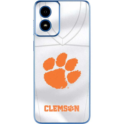 Clemson University White Jersey Moto G Play 4G (2024) Skin