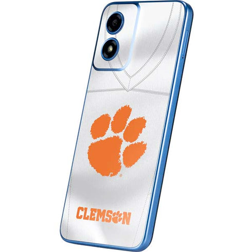 Clemson University White Jersey Moto G Play 4G (2024) Skin