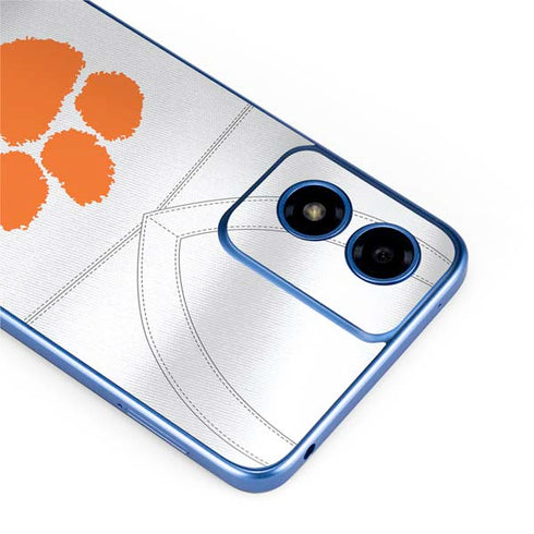 Clemson University White Jersey Moto G Play 4G (2024) Skin