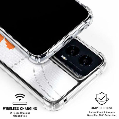 Clemson University White Jersey Moto G Power 5G (2024) Clear Case