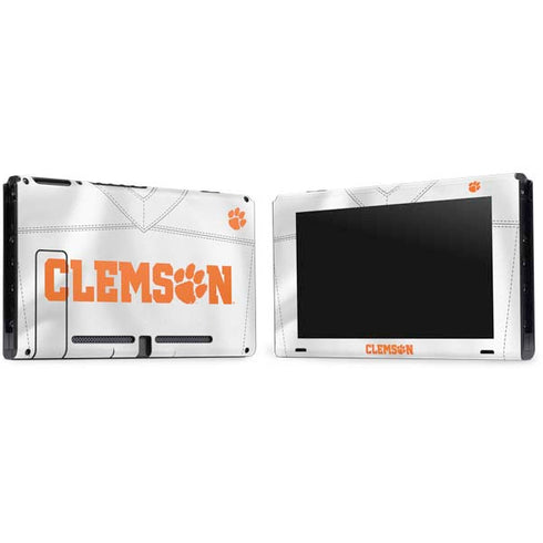 Clemson University White Jersey Nintendo Switch Bundle Skin