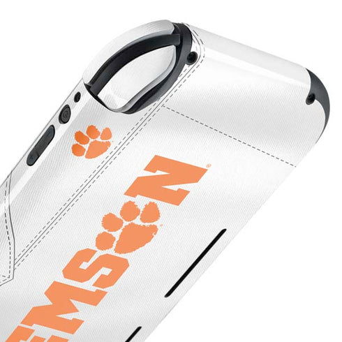 Clemson University White Jersey Nintendo Switch Lite Skin