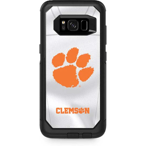 Clemson University White Jersey Otterbox Commuter Galaxy Skin