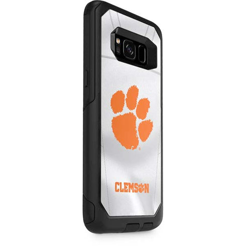 Clemson University White Jersey Otterbox Commuter Galaxy Skin