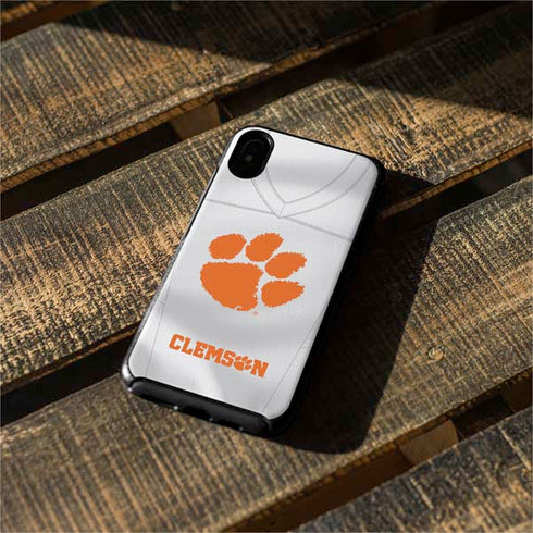 Clemson University White Jersey Otterbox Symmetry iPhone Skin