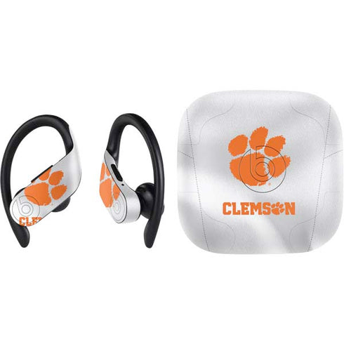 Clemson University White Jersey PowerBeats Pro Skin