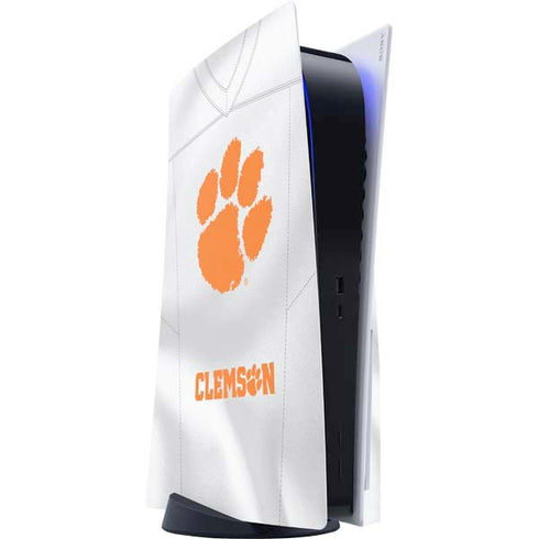 Clemson University White Jersey PlayStation PS5 Skins