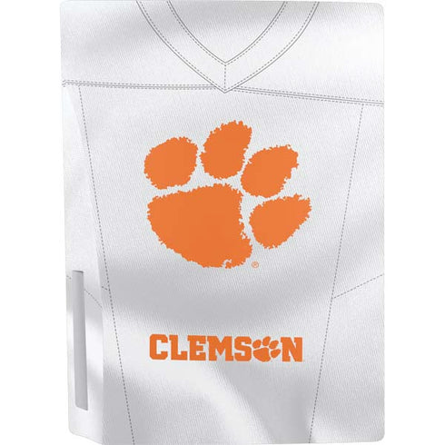 Clemson University White Jersey PS5 Console Skin
