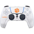 Clemson University White Jersey PS5 Controller Skin