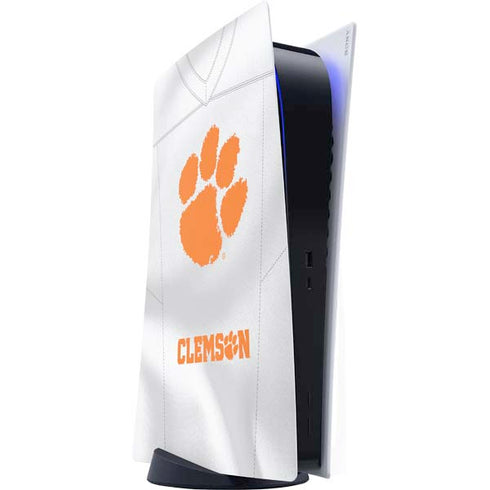 Clemson University White Jersey PS5 Digital Edition Console Skin