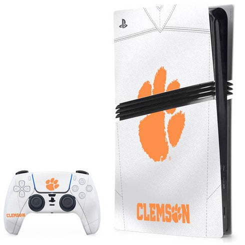 Clemson University White Jersey PlayStation PS5 Skins