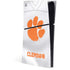 Clemson University White Jersey PS5 Slim Digital Edition Console Skin