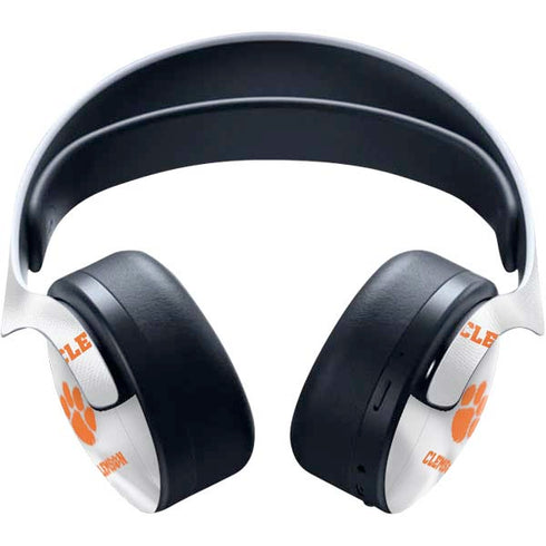 Clemson University White Jersey PULSE 3D Wireless Headset for PS5 Skin