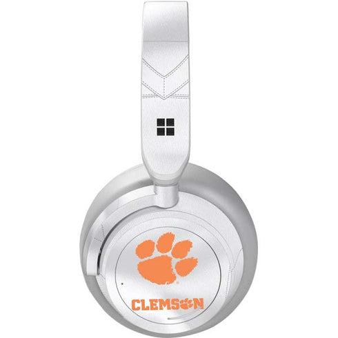 Clemson University White Jersey Surface Headphones Skin
