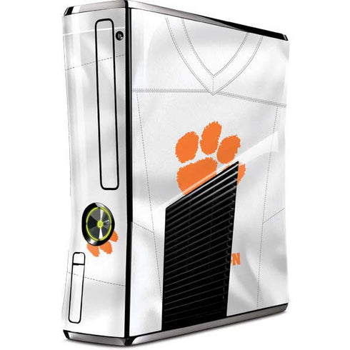 Clemson University White Jersey Xbox 360 Slim (2010) Skin