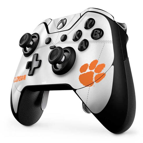 Clemson University White Jersey Xbox One Elite Controller Skin