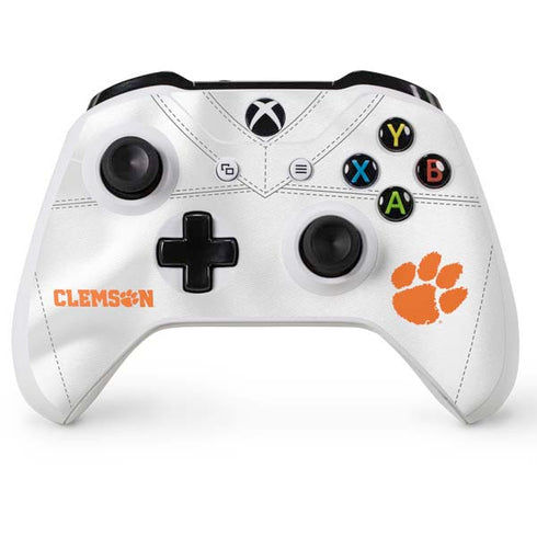 Clemson University White Jersey Xbox One X Controller Skin