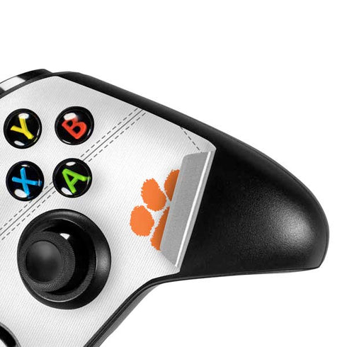 Clemson University White Jersey Xbox One X Controller Skin