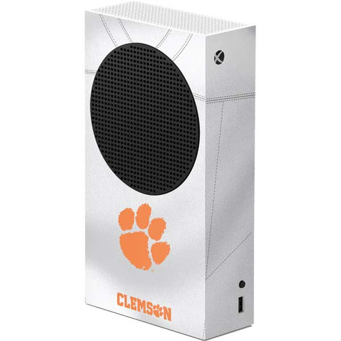 Clemson University White Jersey Xbox Series S Console Skin