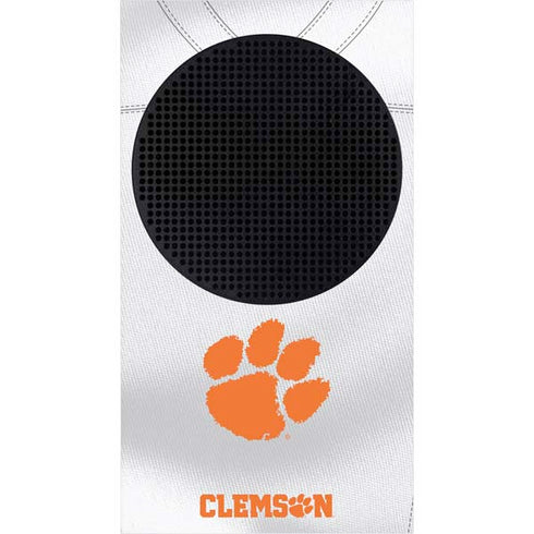 Clemson University White Jersey Xbox Series S Console Skin