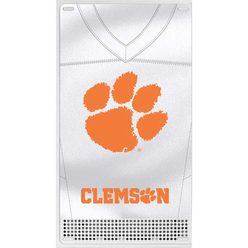 Clemson University White Jersey Xbox Series S Console Skin