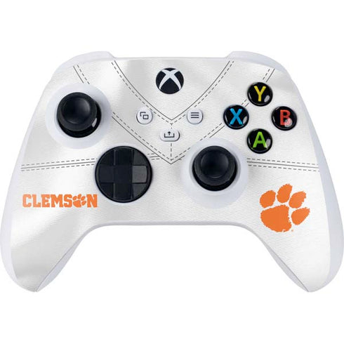 Clemson University White Jersey Xbox Series S Skins