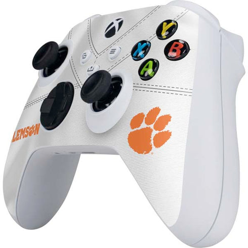Clemson University White Jersey Xbox Series S Controller Skin