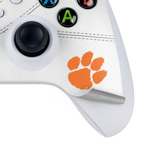 Clemson University White Jersey Xbox Series S Controller Skin
