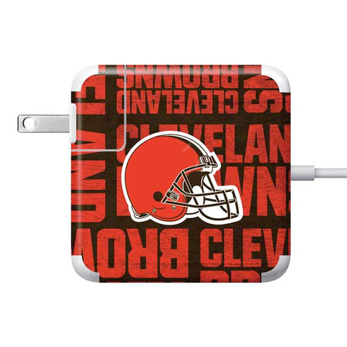 NFL Cleveland Browns - Blast 85W Power Adapter (15 and 17 inch MacBook Pro Charger) Skin