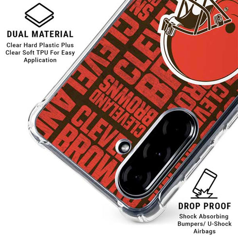 NFL Cleveland Browns - Blast Galaxy A36 5G Clear Case