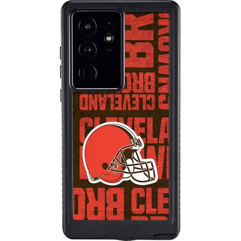 NFL Cleveland Browns - Blast Galaxy S24 Ultra Waterproof Case