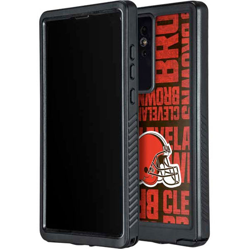 NFL Cleveland Browns - Blast Galaxy S24 Ultra Waterproof Case