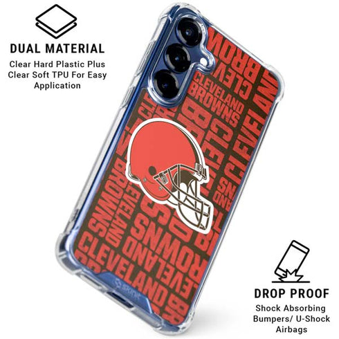 NFL Cleveland Browns - Blast Galaxy S25 Clear Case
