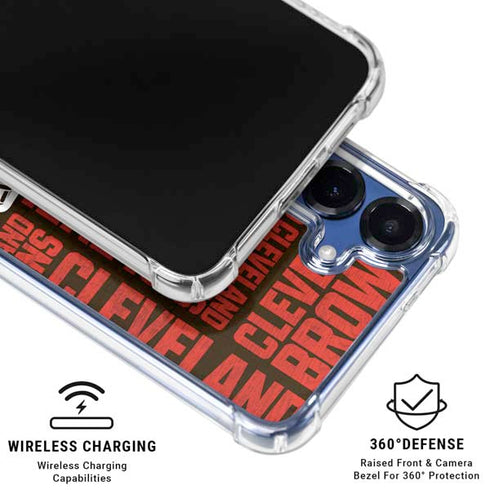 NFL Cleveland Browns - Blast Galaxy S25 FE Clear Case