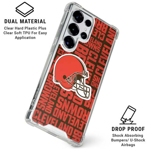 NFL Cleveland Browns - Blast Galaxy S26 Ultra Clear Case
