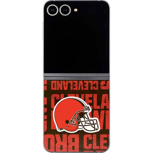 NFL Cleveland Browns - Blast Galaxy Z Flip6 Skin